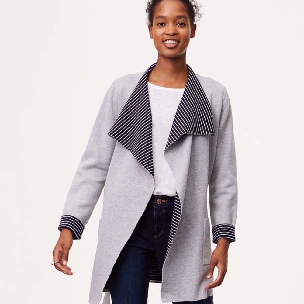 Loft double knit sweater/jacket